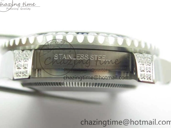 Jubilee Bezel Best II Blue Diamonds GMF Red SA3285 CHS Steel 904L Black On Dial V3 GMT-Master Bracelet Edition 0401